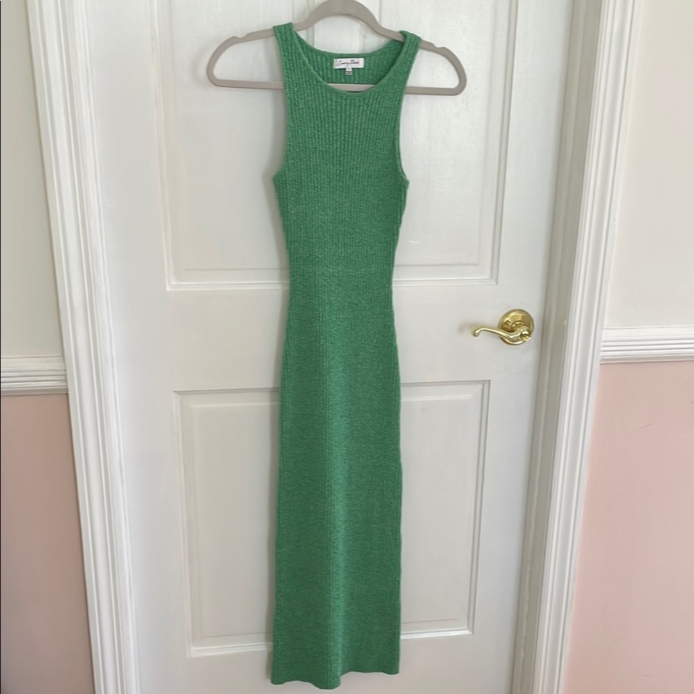 Emory Park Green Sleeveless Knit Midi Dress